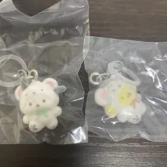 サンリオキャラクターズ プリン ポチャッコ ふわふわスノー めじるしアクセサリー