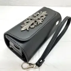 ★アイコス イルマ i ケース iqos iluma 用 ストラップ 紋章黒２
