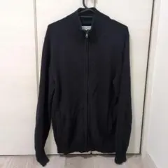 amazon essentials 黒 フルジップカーディガン
