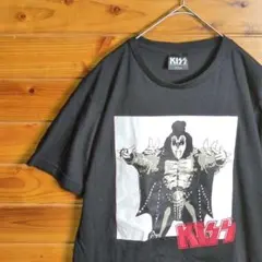 KISS　キッス　ジーン・シモンズ　半袖Tシャツ　ロックバンド　デザインプリント