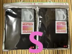 【新品】ヒートテック　クルーネックT （長袖）レディース　S ブラック2枚