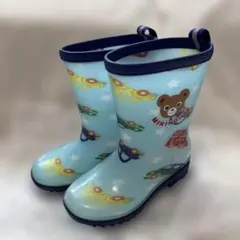 ミキハウス 車柄 長靴 水色のサムネイル