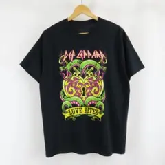 상태좋음 Def Leppard Love Bites パドロックキー Tシャツ L