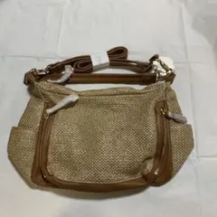 【新品】雑材風ショルダーバッグ 2WAY