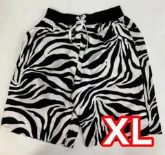 【残りわずか】新品 ゼブラ柄 ショート ハーフ パンツ XLサイズ サーフのサムネイル
