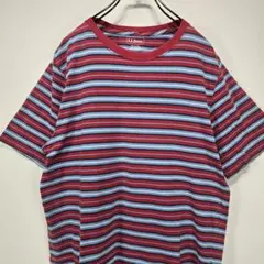 L.L.Bean　半袖　ボーダー　Tシャツ　M REG　レッド ブルー　リユース
