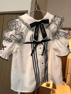 lilLilly リメイクシャツ 赤 フリル付き サッカーシャツ 9 - メルカリ