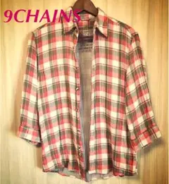 9CHAINS チェックシャツ