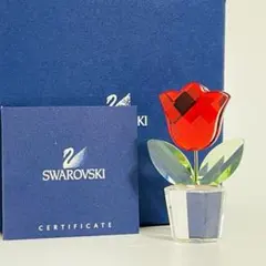 廃盤 Swarovski スワロフスキー レッド チューリップ フィギュリン