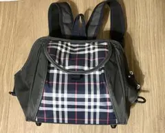 JAKUETSU ジャクエツ　リュック　紺チェック　通園　保育園　幼稚園