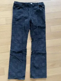 140 コーデュロイパンツ　黒　オシャレ✨