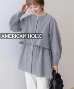 k0137 AMERICAN HOLIC サッカーティアードロングチュニックのサムネイル
