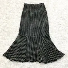 GRL グレイル ロングマーメイドスカート フレア M 黒 きれいめ