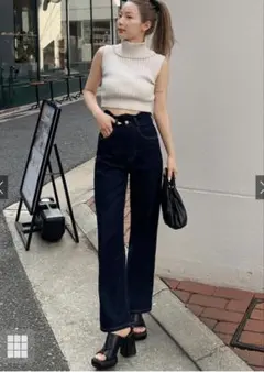 期間限定値下げ ウエストウェーブデザインデニムパンツ GRL 美品✨