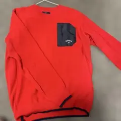 Callaway レッド ニットセーター Lのサムネイル