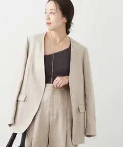 plage Collarless ジャケット　サイズ38