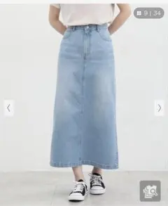 ハニーズ　デニムナロースカート　デニムスカート　Lサイズ