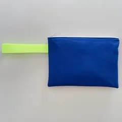 ネオンカラーが効いたポーチバッグ 《青×イエロー》　01