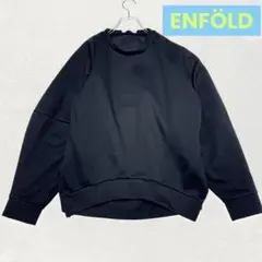 enfold 長袖　スウェット　38 ブラック　レディース ENFOLD - ENFOLD / エンフォルド | NECK-PARTS PULLOVER ネック