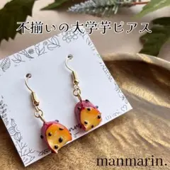 ラスト1点　ダイガクイモ　秋　大学芋　ピアス　ミニチュア　フェイクフード