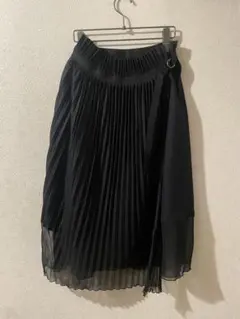 Kolor プリーツ ラップ スカート / カラー シフォン フレア レイヤードのサムネイル