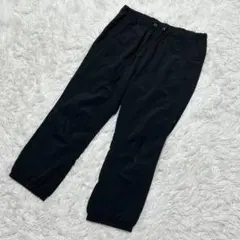 【c6080】✨美品✨カジュアルパンツ ウエストゴム　ストレッチ　ブラック