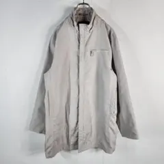 yin & yang ステンカラーコート ウインドブレーカー ライトグレー L
