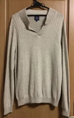 J.PRESS ジェイプレス オンワード カシミヤ混Vネック Lサイズ ベージュ