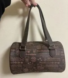 リラックマ ボストンバッグ ハンドバッグ ブラウン