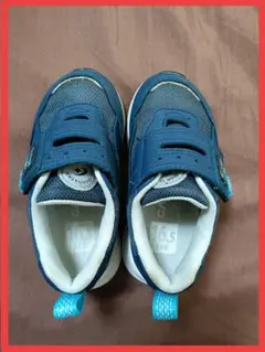 ムーンスター キャロット スニーカー 16.5cm ネイビー