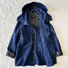 バーバリーブラックレーベル マウンテンパーカー フード着脱 ノバチェック