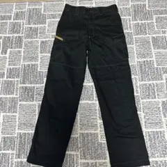 ワークパンツ 黒 ストレートレッグ