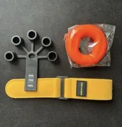 指の強さと運動柔軟性向上 握力 トレーニングセット ドーナツ型 指穴型シリコン