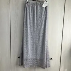 ローリーズファーム レース マーメイド スカート ロング グレー