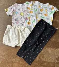 子供用Ｔシャツ・ショートパンツセット　　８０、９０.９５　キティー、クロミ