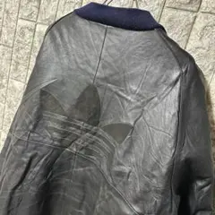【超激レア】80s 90s Adidas レザージャケット　XL RUN DMCのサムネイル