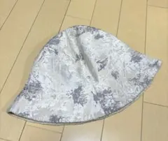リバーシブル バケットハット シルバー× グレー系 / 帽子
