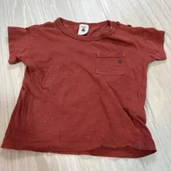 プチバトー　Tシャツ 18M/81cm 肩ボタン付き