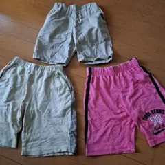 ハーフパンツ 3点セット110cm120cm