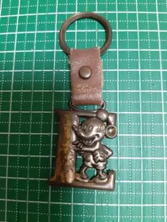 ミッキーマウス ブロンズキーホルダー　昭和レトロ