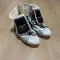 Mizuno ボクシングシューズ ハイカット ホワイト/グレー - メルカリ