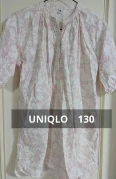 UNIQLO　130　花柄ワンピース