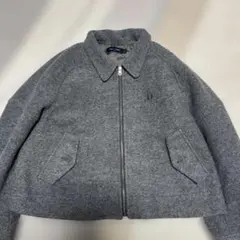 FRED PERRY グレー ピーコート UK 10 ウール 起毛