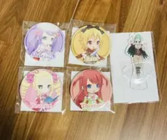 リゼロ　セガラッキークジ　アクスタ　缶バッジ　セット