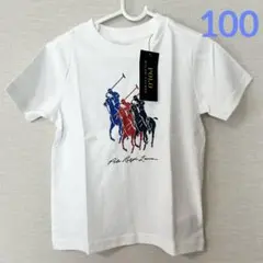 ラルフローレン ビッグポニー半袖Tシャツ ホワイト 3T/100
