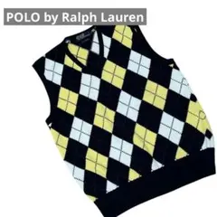 Polo by Ralph Lauren 90s アーガイル柄 ベスト M
