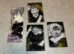 呪術廻戦展 箔押しクリアカード ステッカー 4枚セット