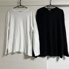 gu ジーユー　ソフトコットンクルーネックTシャツ　2枚セット