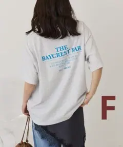 AMERICANHOLIC BARロゴプリントTシャツ Ｆ 杢ライトグレーのサムネイル