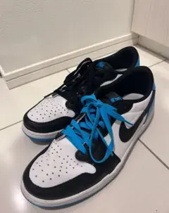 AJ1 Low OG "Black and Dark Powder Blue